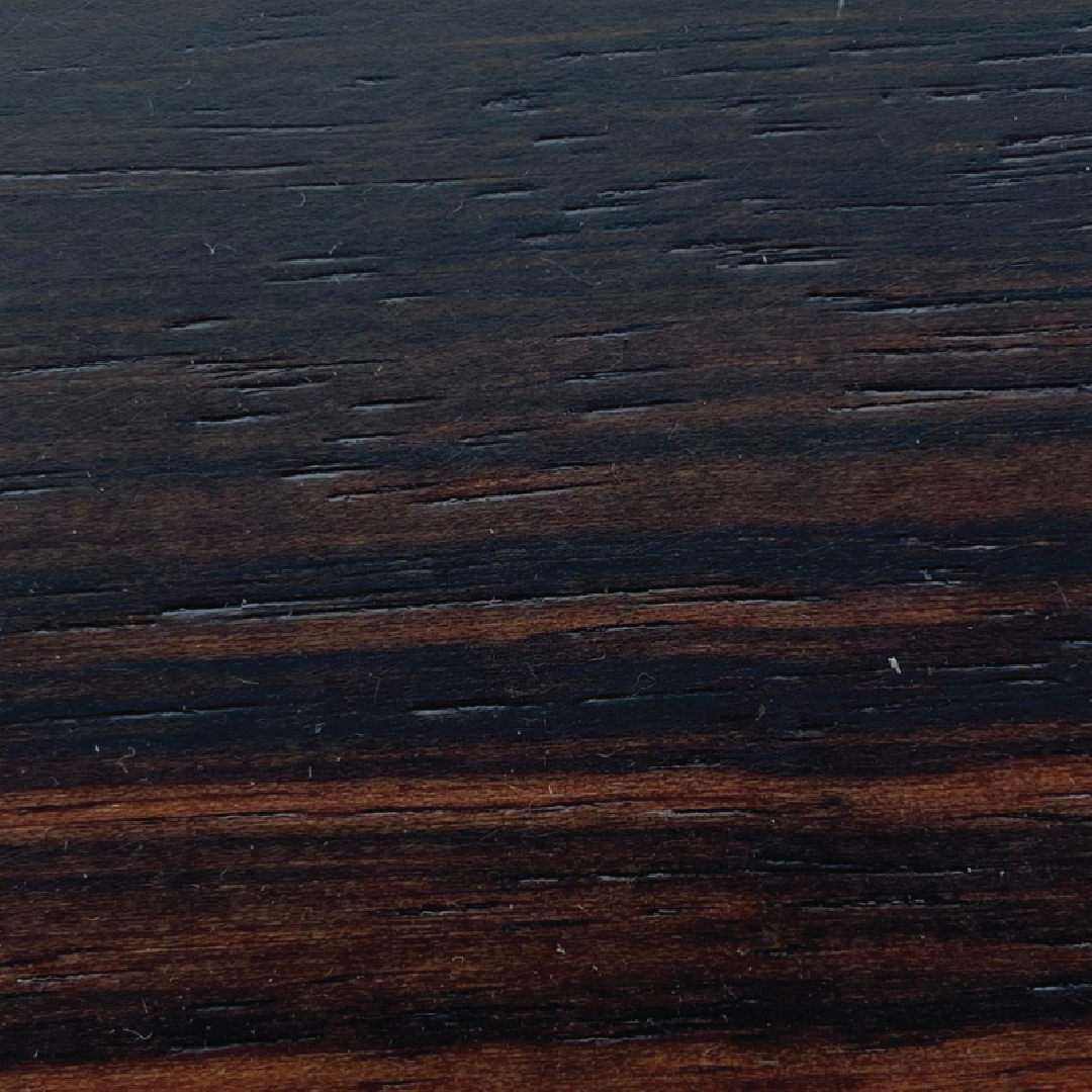 Bali Ebony Brown Wood & Gold Double Wardrobe